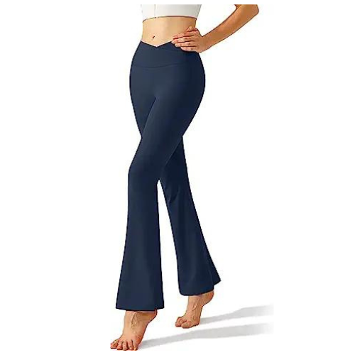Baocc Yoga Pants Women, Women's High Waist Yoga Short Abdomen Control  Training Running Yoga Pants Pants for Women Blue S 